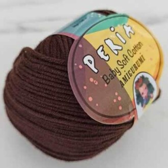 Peria Baby Cotton Amigurumi İpi 2 Koyu Kahve - Peria