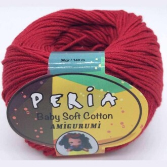 Peria Baby Cotton Amigurumi Örgü İpi 1 Kırmızı - Peria