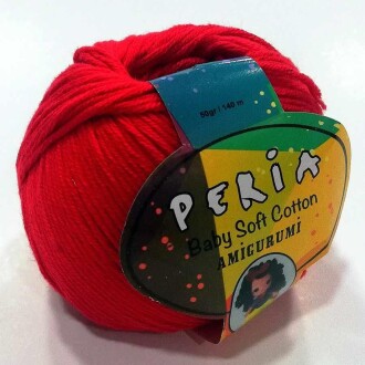 Peria Baby Cotton Amigurumi Örgü İpi 111 Kırmızı - Peria