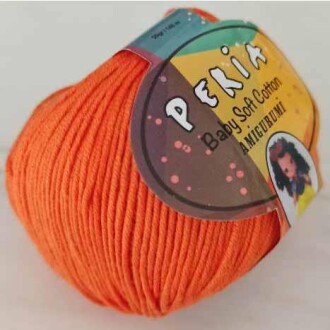 Peria Baby Cotton Amigurumi Örgü İpi 12 Turuncu - Peria