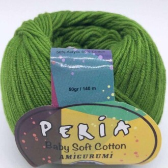 Peria Baby Cotton Amigurumi Örgü İpi 25 Yeşil - Peria