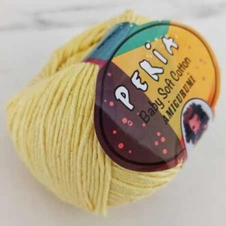 Peria Baby Cotton Amigurumi Örgü İpi 3 Açık Sarı - Peria