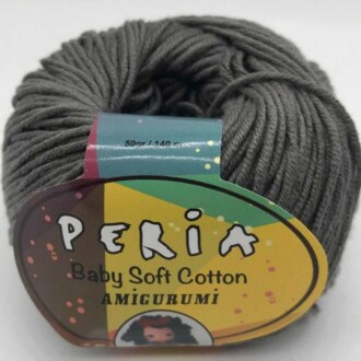 Peria Baby Cotton Amigurumi Örgü İpi 31 Koyu Gri - Peria