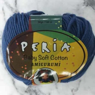 Peria Baby Cotton Amigurumi Örgü İpi 33 İndigo Mavi - Peria