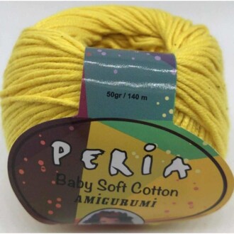 Peria Baby Cotton Amigurumi Örgü İpi 37 Sarı - Peria