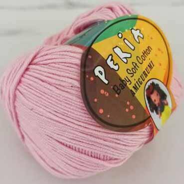 Peria Baby Cotton Amigurumi Örgü İpi 4 Açık Pembe - 1