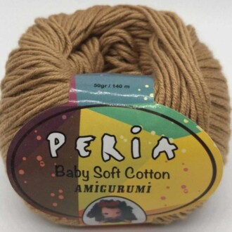 Peria Baby Cotton Amigurumi Örgü İpi 40 Açık Kahve - Peria