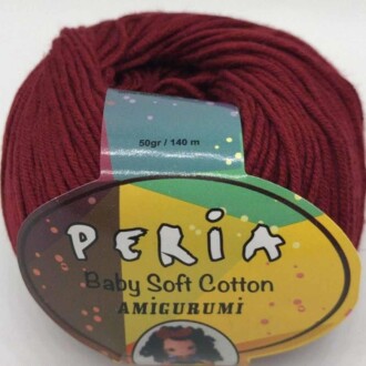 Peria Baby Cotton Amigurumi Örgü İpi 42 Bordo - Peria