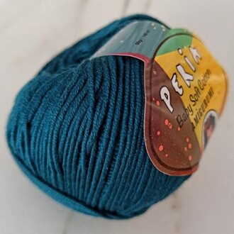 Peria Baby Cotton Amigurumi Örgü İpi 44 Petrol Mavisi - Peria