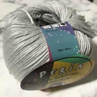 Peria Baby Cotton Amigurumi Örgü İpi 47 Açık Gri - Peria