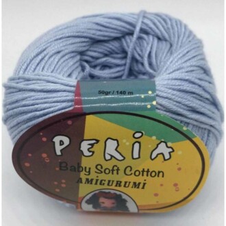 Peria Baby Cotton Amigurumi Örgü İpi 5 Açık Mavi - Peria