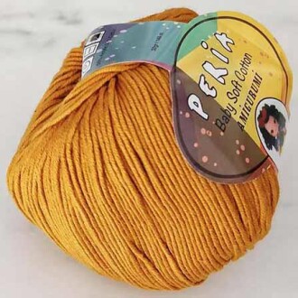 Peria Baby Cotton Amigurumi Örgü İpi 60 Koyu Hardal - Peria