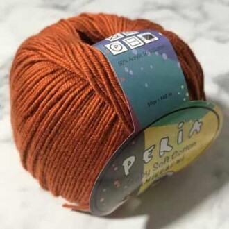 Peria Baby Cotton Amigurumi Örgü İpi 61 Kiremit - Peria