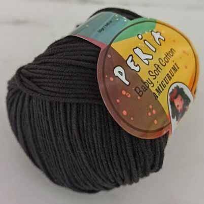 Peria Baby Cotton Amigurumi Örgü İpi 8 Siyah - 1