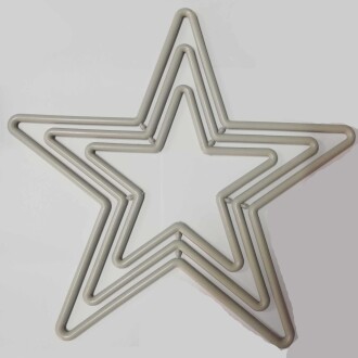 Plastik Makrome Ve Kapı Süsü Aparatı Yıldız 3 Lu - Orivyum