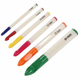 Plastik Saplı Kalın Tığ Seti 6 Adet - Orivyum