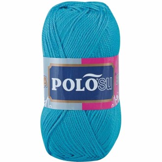 Polosu Lüks Patik El Örgü İpi 301 Cam Mavisi ( 5 Adet ) - 1