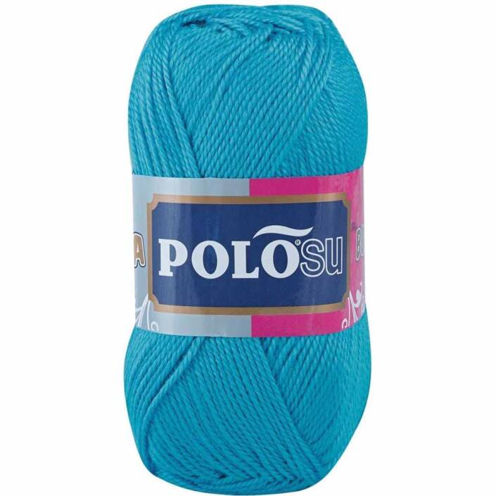Polosu Lüks Patik El Örgü İpi 301 Cam Mavisi ( 5 Adet ) - 1