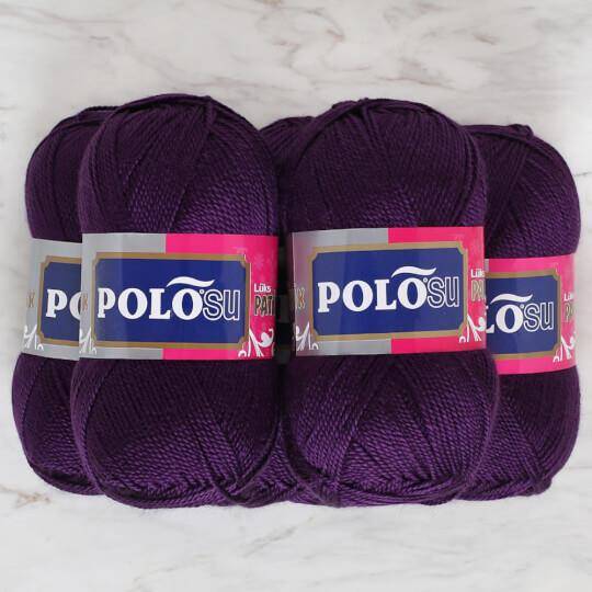 Polosu Lüks Patik El Örgü İpi 311 Mor ( 5 Adet ) - 3
