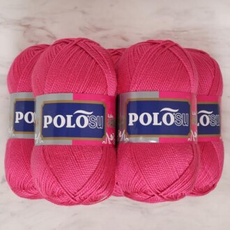Polosu Lüks Patik El Örgü İpi 319 Şeker Pembe ( 5 Adet ) - 3