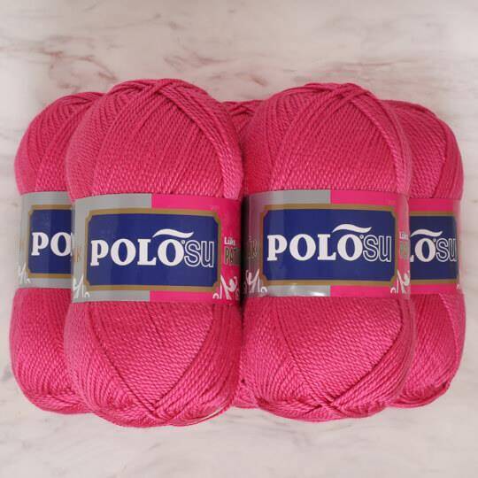 Polosu Lüks Patik El Örgü İpi 319 Şeker Pembe ( 5 Adet ) - 3