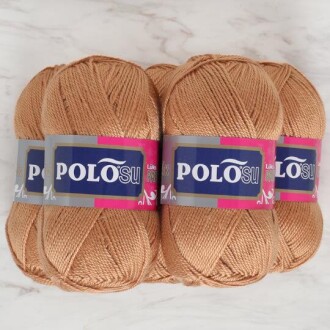 Polosu Lüks Patik El Örgü İpi 321 Koyu Bej ( 5 Adet ) - 3