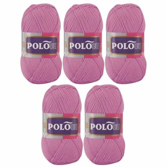 Polosu Lüks Patik El Örgü İpi 349 Açık Lila ( 5 Adet ) - 4