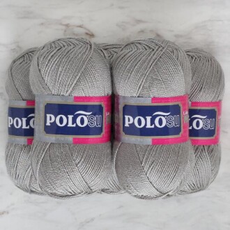 Polosu Lüks Patik El Örgü İpi 350 Açık Gri ( 5 Adet ) - 3