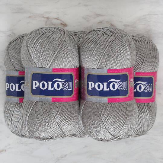 Polosu Lüks Patik El Örgü İpi 350 Açık Gri ( 5 Adet ) - 3