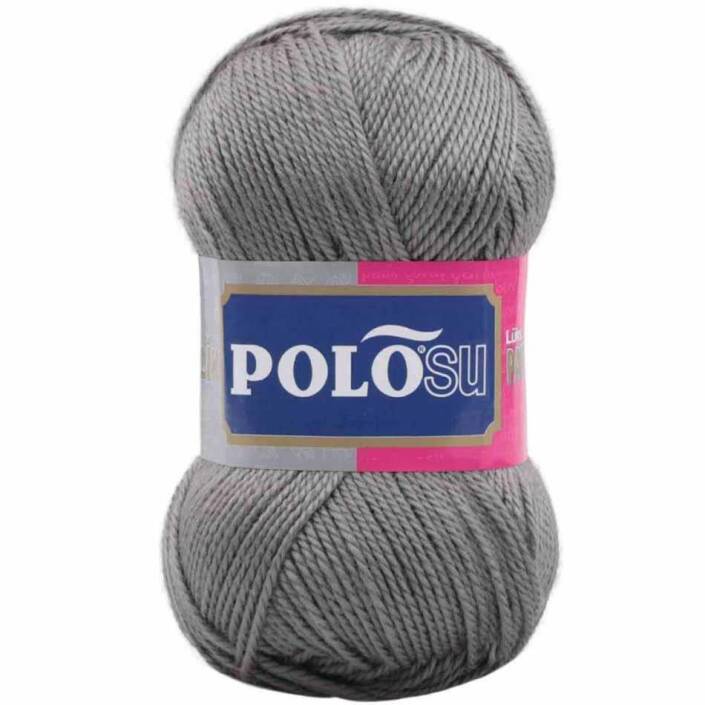 Polosu Lüks Patik El Örgü İpi 351 Orta Gri ( 5 Adet ) - 1