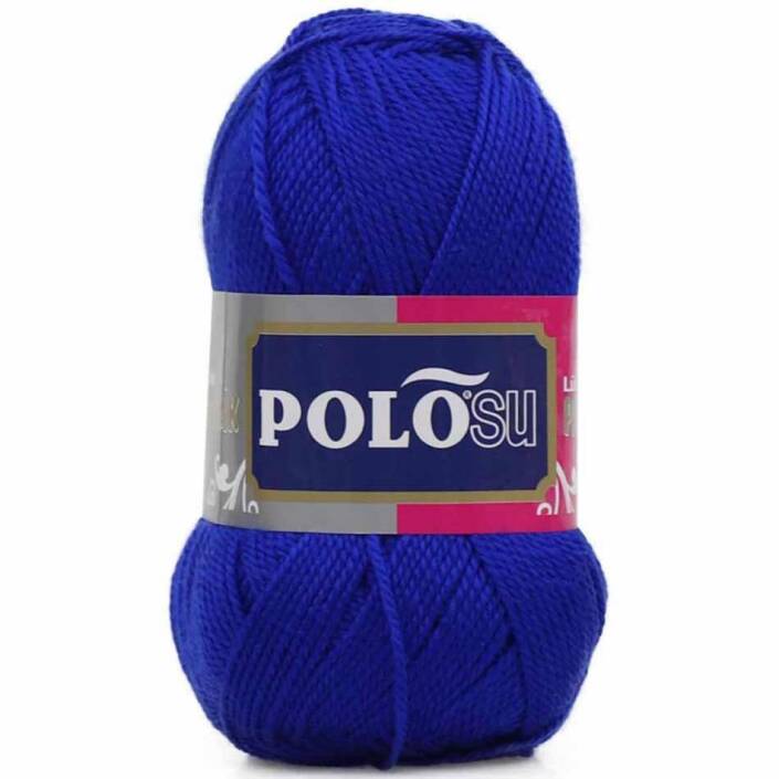 Polosu Lüks Patik El Örgü İpi 360 Saks Mavisi ( 5 Adet ) - 1