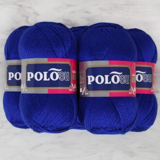 Polosu Lüks Patik El Örgü İpi 360 Saks Mavisi ( 5 Adet ) - 3