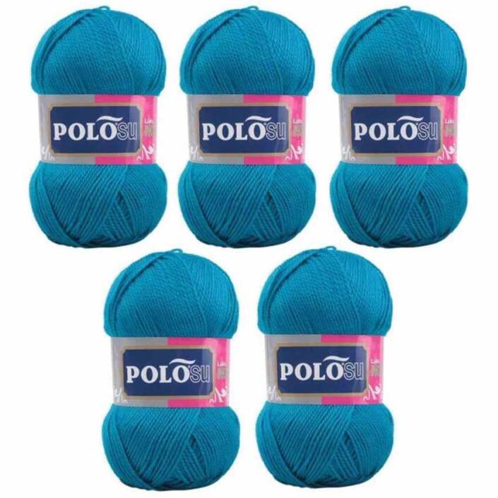 Polosu Lüks Patik El Örgü İpi 361 Koyu Mavi ( 5 Adet ) - 2