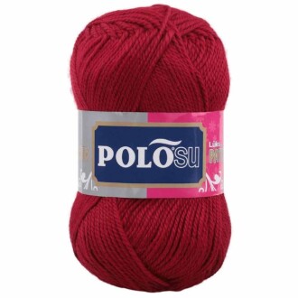 Polosu Lüks Patik El Örgü İpi 367 Kırmızı ( 5 Adet ) - 1