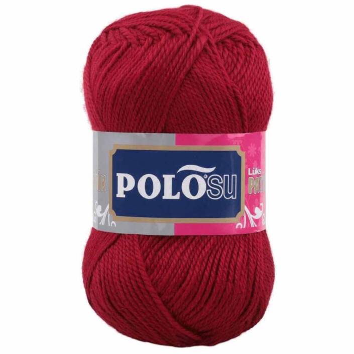 Polosu Lüks Patik El Örgü İpi 367 Kırmızı ( 5 Adet ) - 1