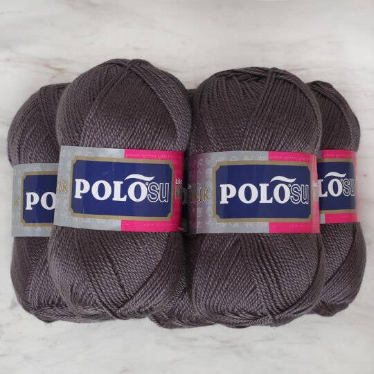 Polosu Lüks Patik El Örgü İpi 372 Koyu Gri ( 5 Adet ) - 2