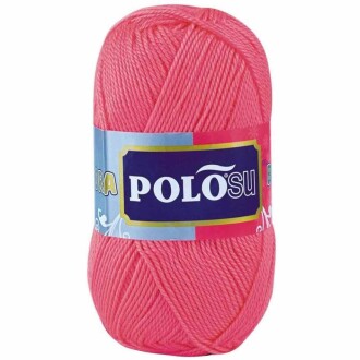 Polosu Lüks Patik El Örgü İpi 375 Koyu Şeker Pembe ( 5 Adet ) - Polosu