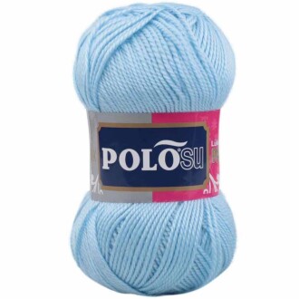 Polosu Lüks Patik El Örgü İpi 377 Bebe Mavi ( 5 Adet ) - 1