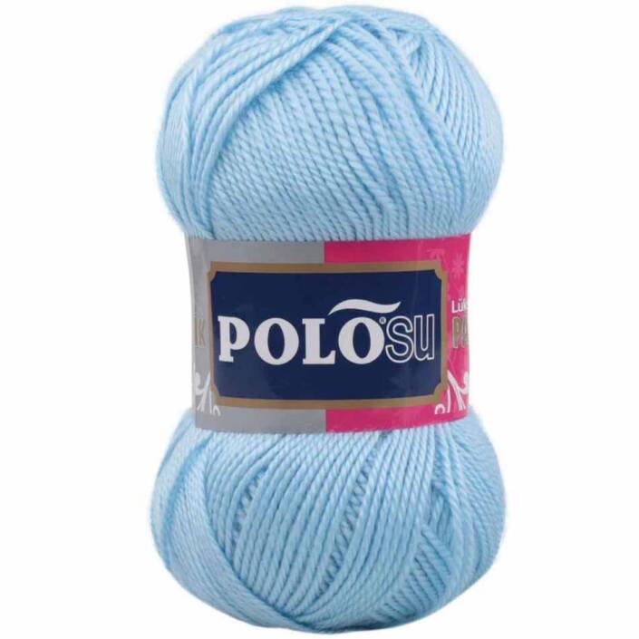 Polosu Lüks Patik El Örgü İpi 377 Bebe Mavi ( 5 Adet ) - 1