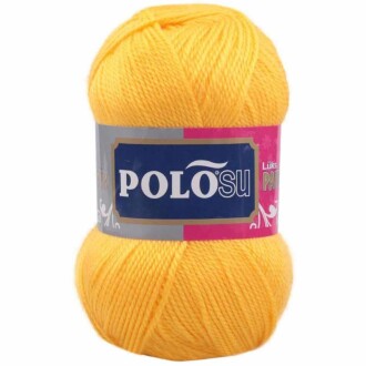 Polosu Lüks Patik El Örgü İpi 384 Koyu Sarı ( 5 Adet ) - 1