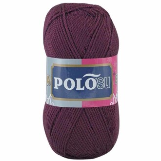 Polosu Lüks Patik El Örgü İpi 398 Koyu Mürdüm ( 5 Adet ) - 1