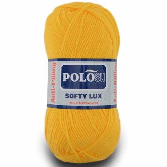 Polosu Softy Lux Bebe El Örgü İpi 404 Koyu Sarı ( 5 Adet ) - Polosu
