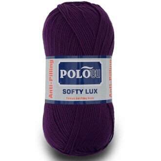 Polosu Softy Lux Bebe El Örgü İpi 429 Koyu Mor ( 5 Adet ) - Polosu