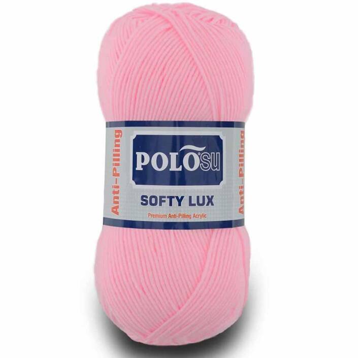 Polosu Softy Lux Bebe El Örgü İpi 465 Toz Pembe ( 5 Adet ) - 1