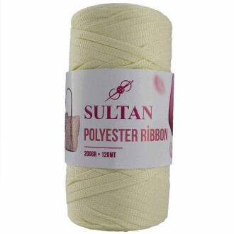 Polyester Ribbon Makrome ( 200 Gr ) 604 Krem - Sultan