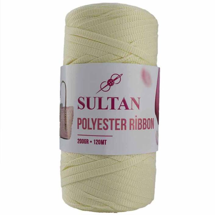 Polyester Ribbon Makrome ( 200 Gr ) 604 Krem - 1