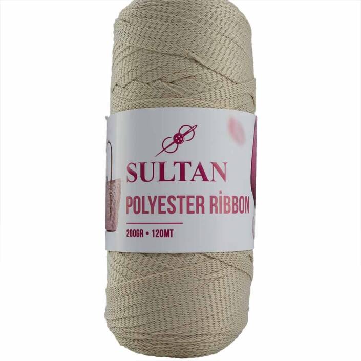 Polyester Ribbon Makrome ( 200 Gr ) 605 Bej - 1