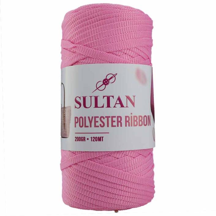 Polyester Ribbon Makrome ( 200 Gr ) 616 Açık Pembe - 1