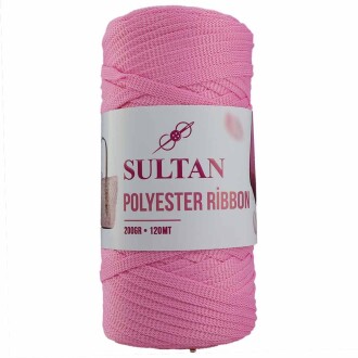 Polyester Ribbon Makrome ( 200 Gr ) 616 Açık Pembe - Sultan