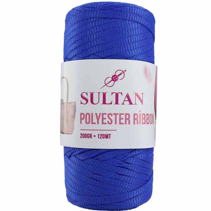 Polyester Ribbon Makrome ( 200 Gr ) 629 Saks Mavisi - 1